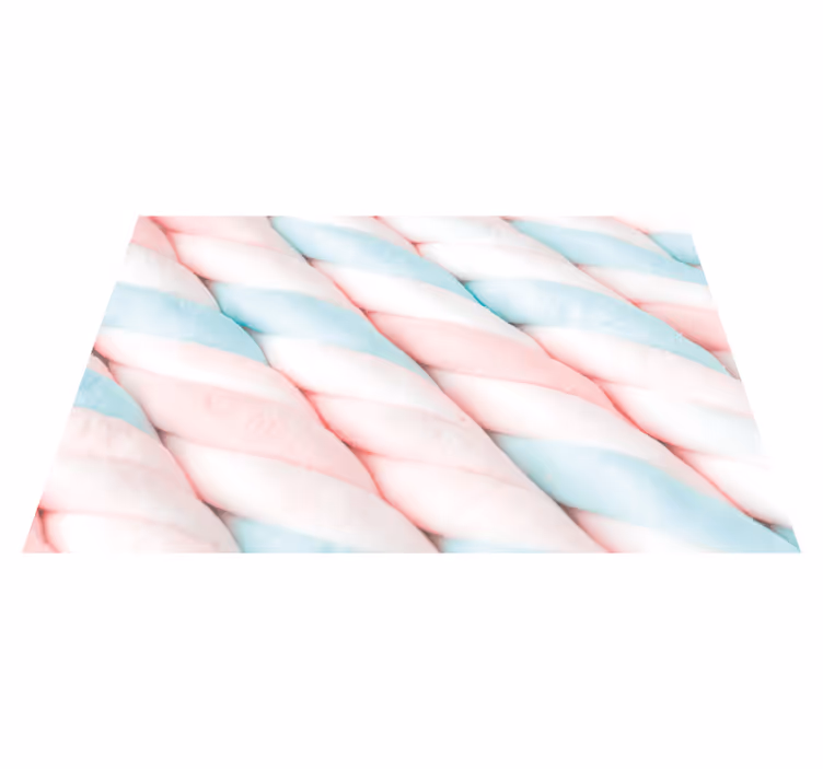 Originele placemat gedraaide suikerspin - TenStickers