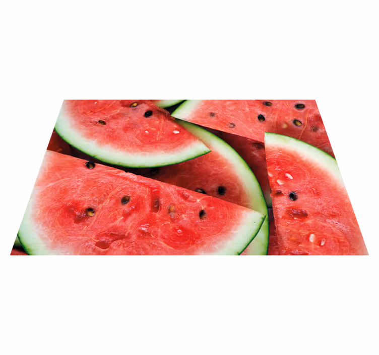 Kinder placemat met gesneden meloenpatronen - TenStickers