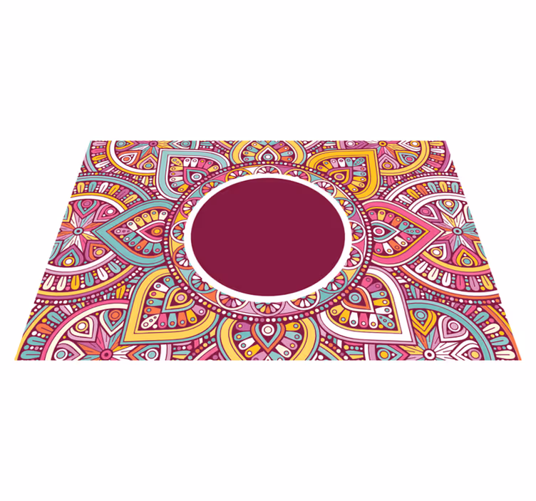 Originele placemat kleurrijk mandala patroon - TenStickers