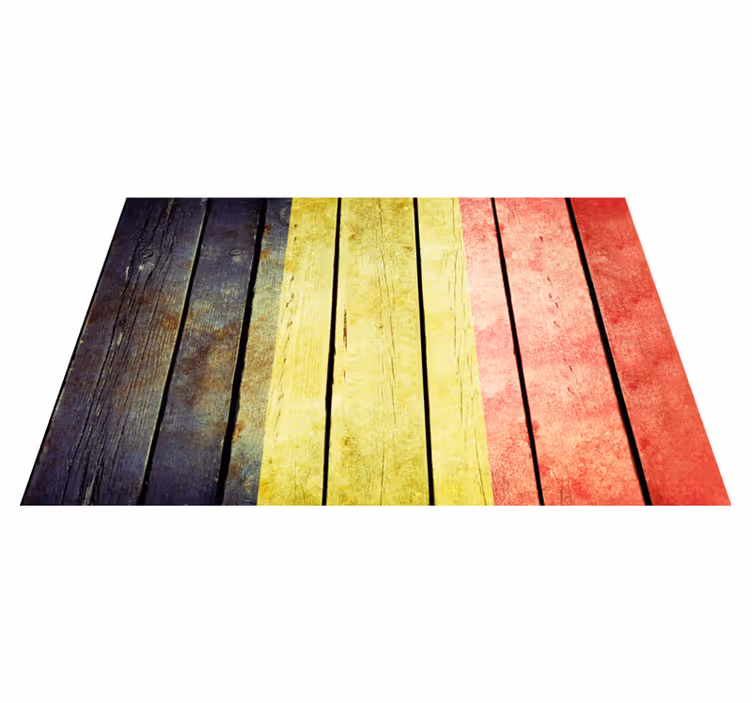 Houten placemat kleurrijke houten plank - TenStickers