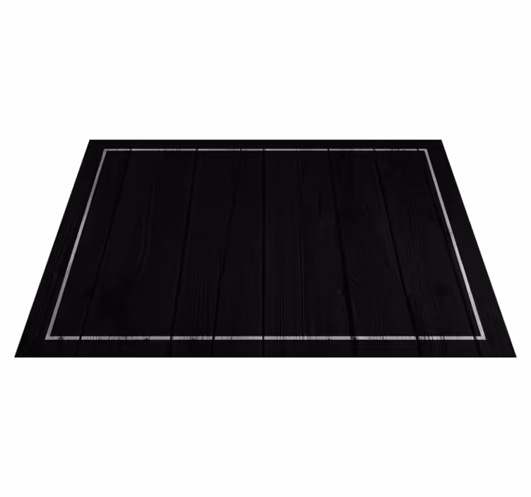 Houten placemat elegante zwarte oppervlakte - TenStickers