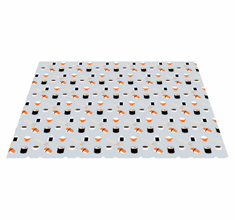 Originele placemat sushi patroon kunst - TenStickers