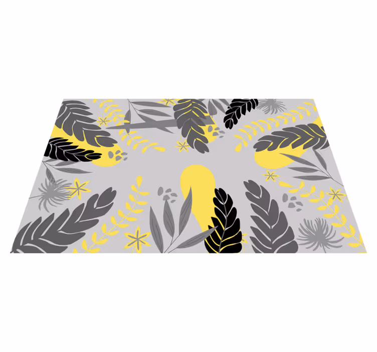 Houten placemat botanisch blad concept - TenStickers