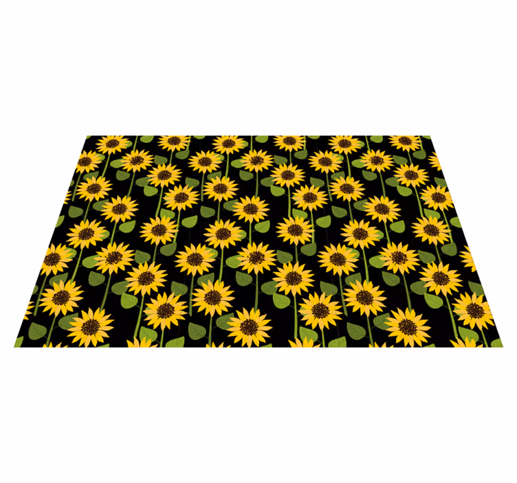 Originele placemat zonnebloem patroon oppervlak - TenStickers