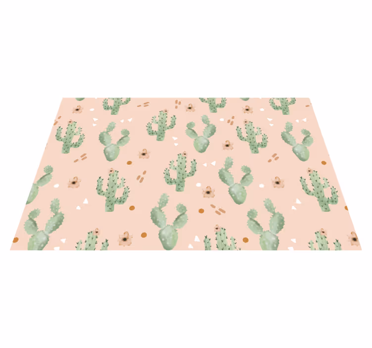 Originele placemat cactuspatroon kunst - TenStickers