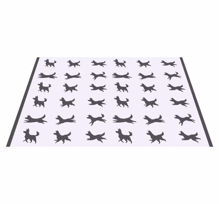 Originele placemat stijlvol hondenpatroon - TenStickers