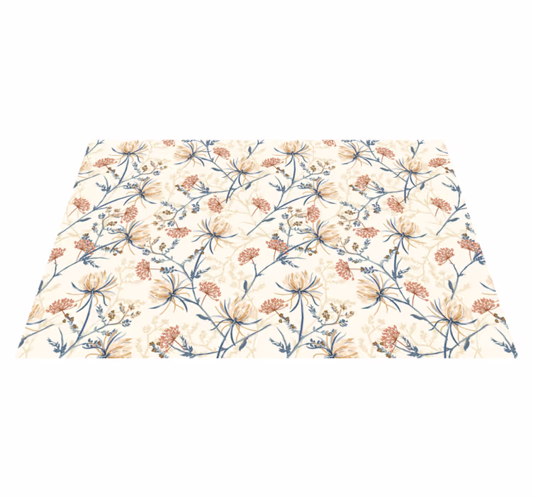 Originele placemat bloemenmotief tafelblad - TenStickers