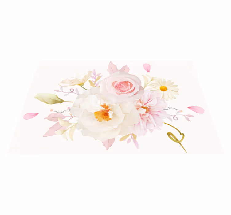 Originele placemat bloemenarrangement vreugde - TenStickers