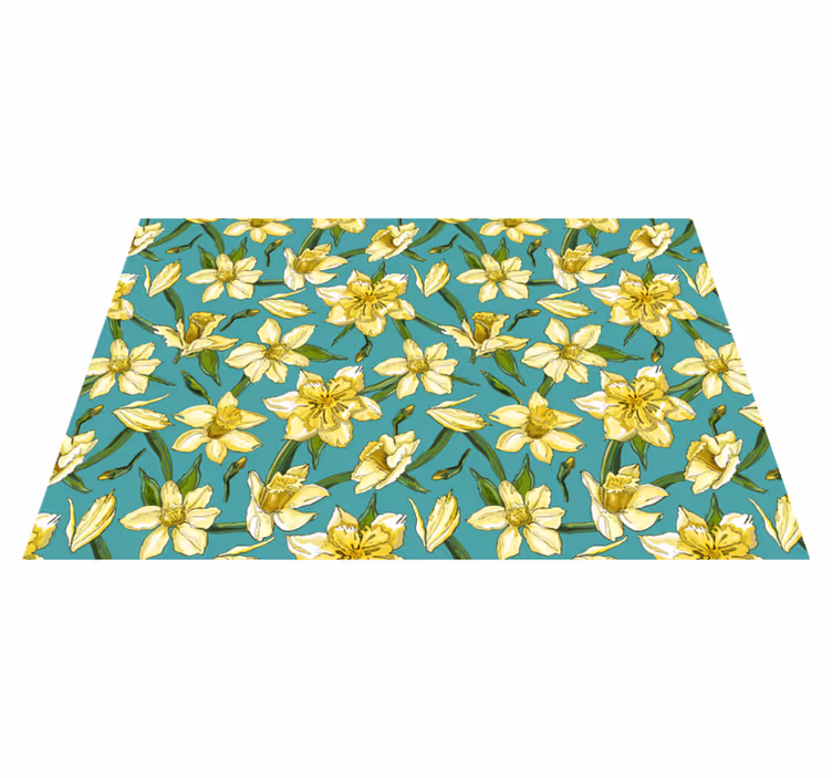 Originele placemat met narcissen bloemenpatroon - TenStickers