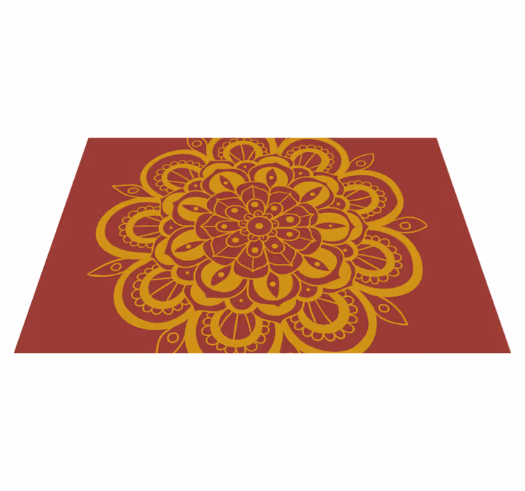 Originele placemat met uitgebreid bloemmotief - TenStickers