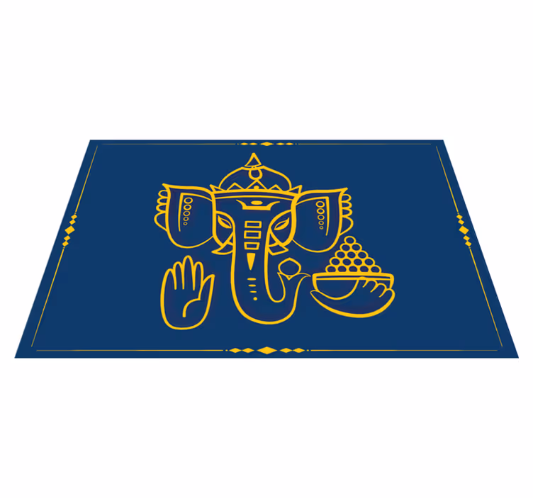 Originele placemat traditioneel ganesha motief - TenStickers