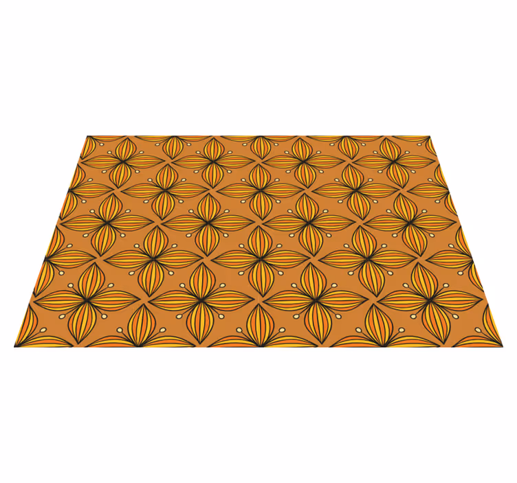 Originele placemat bloemig geometrisch patroon - TenStickers