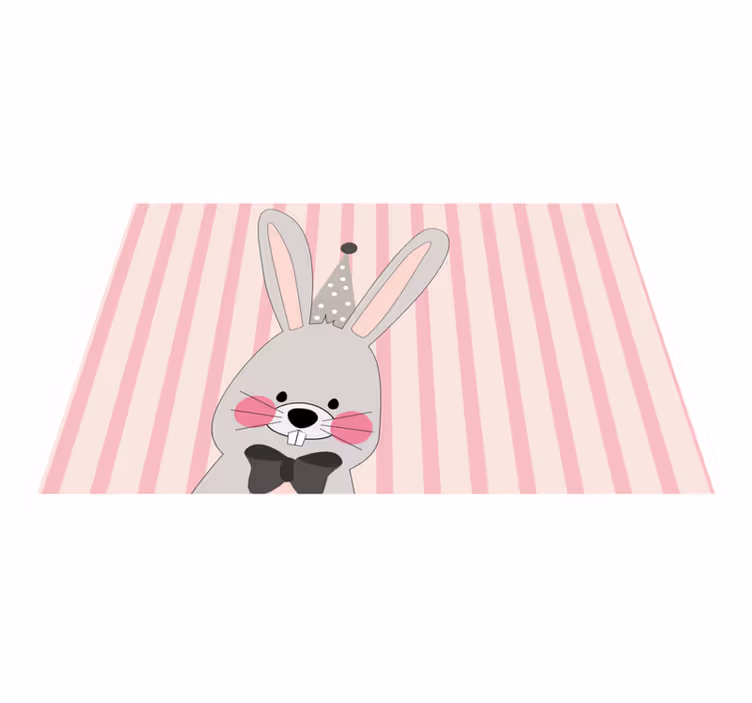 Kinder placemat schattig konijn karakter - TenStickers