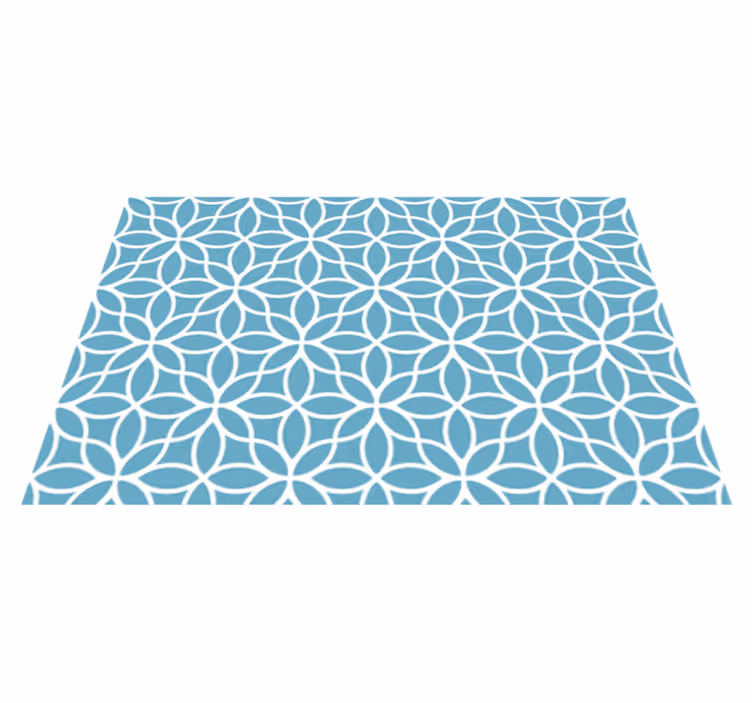 Houten placemat met geometrisch bloemmotief - TenStickers
