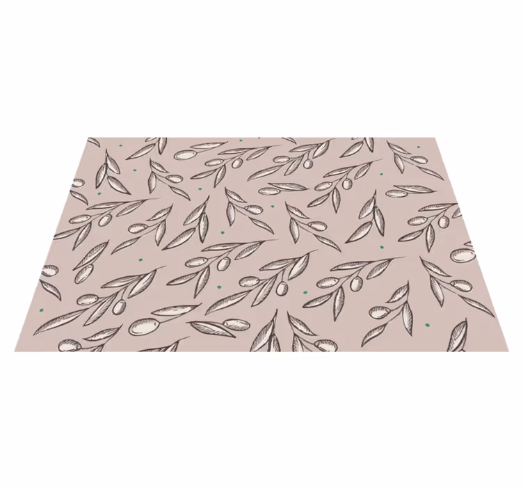 Houten placemat elegant blad concept - TenStickers