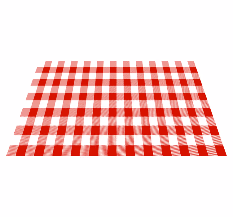 Restaurant placemat traditioneel geruit ontwerp - TenStickers