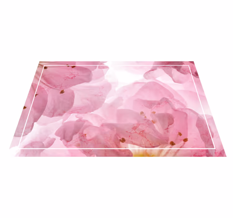 Elegante placemat met zacht bloemmotief - TenStickers