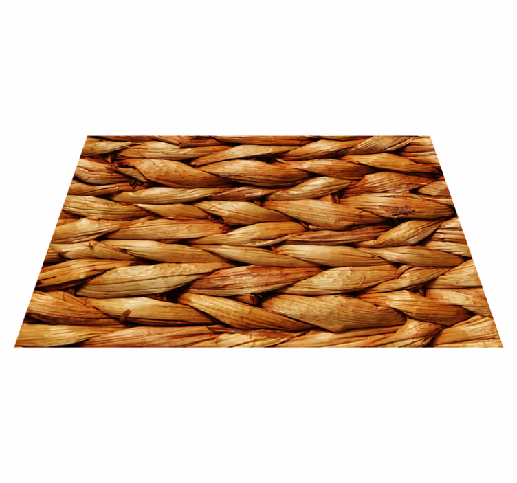 Houten placemat gevlochten natuurlijk mat - TenStickers