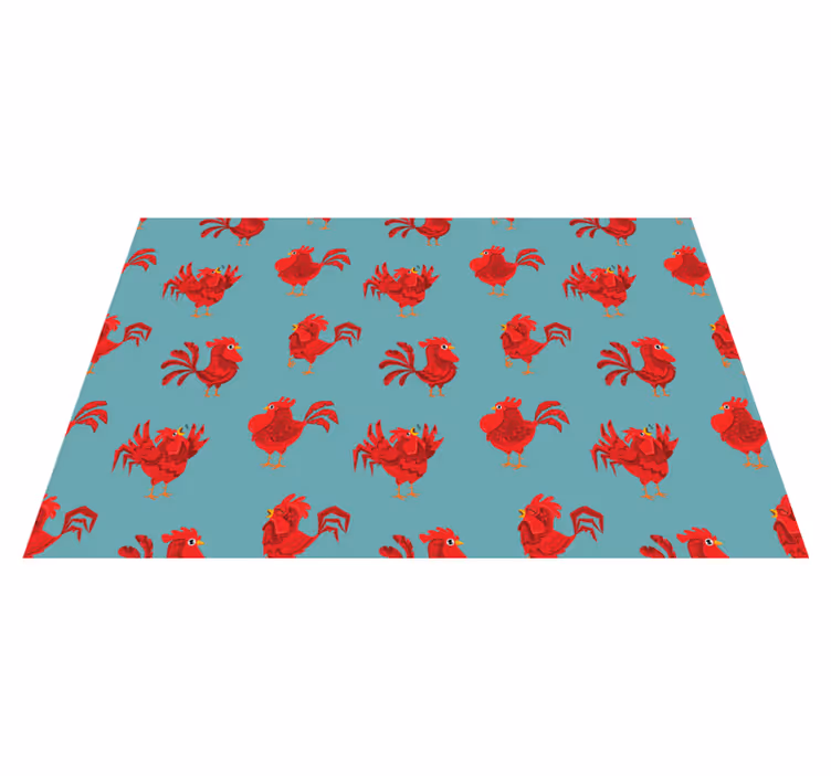 Originele placemat met charmant kippenpatroon - TenStickers