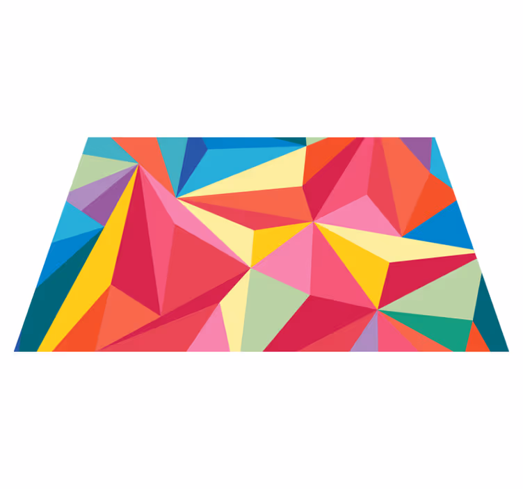 Originele placemat geometrische kleurcompositie - TenStickers