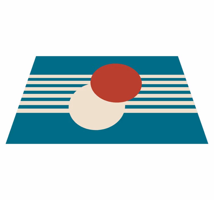 Moderne placemat abstract kleurrijke vormen - TenStickers
