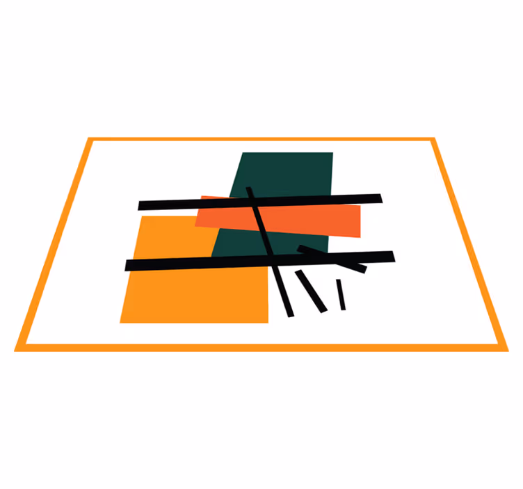 Moderne placemat abstract geometrische blokken - TenStickers