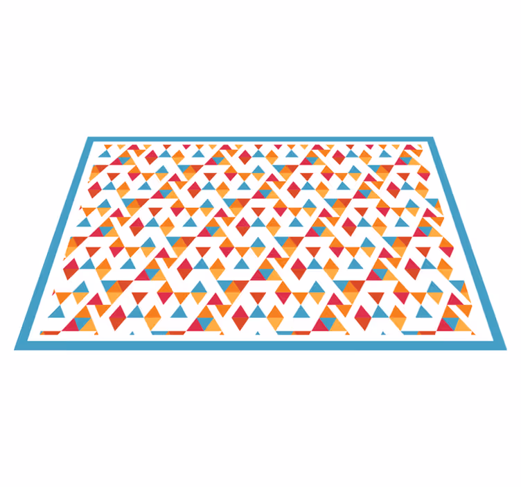 Originele placemat vrolijke geometrische opstelling - TenStickers