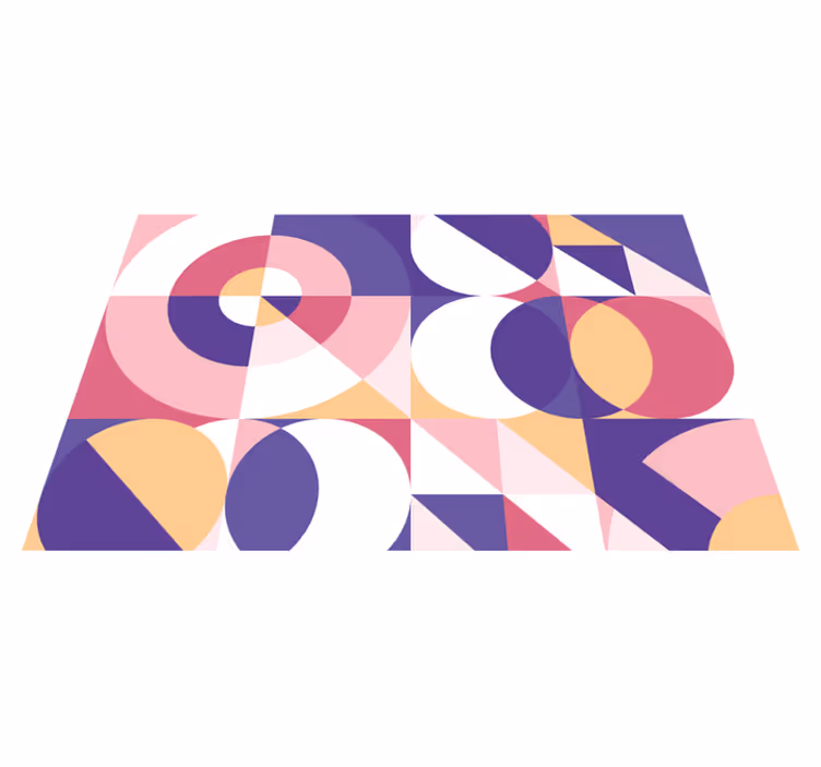 Moderne placema geometrische kleurindeling - TenStickers