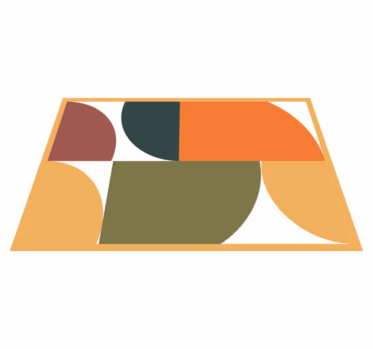 Moderne placema met stijlvolle geometrische vormen - TenStickers