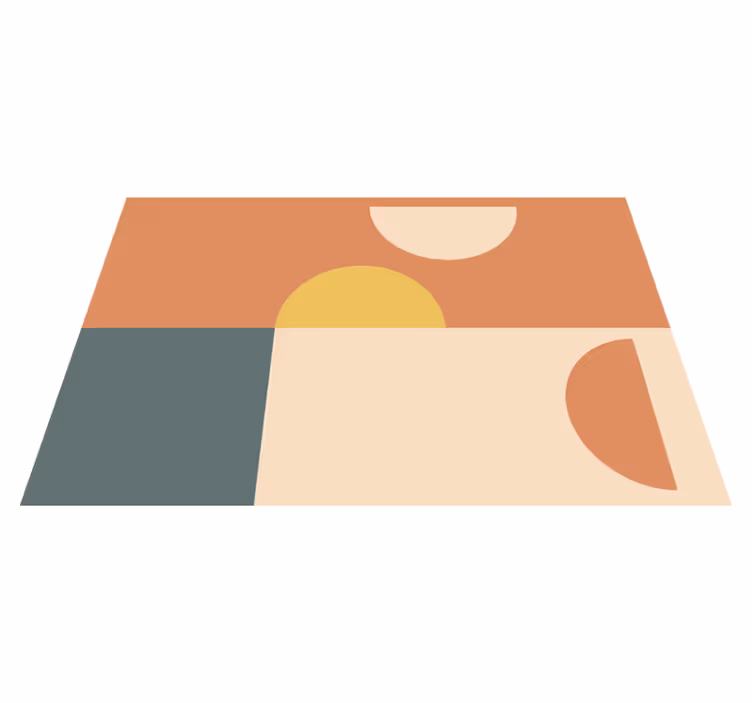 Moderne placema kleurrijke geometrische vormen - TenStickers