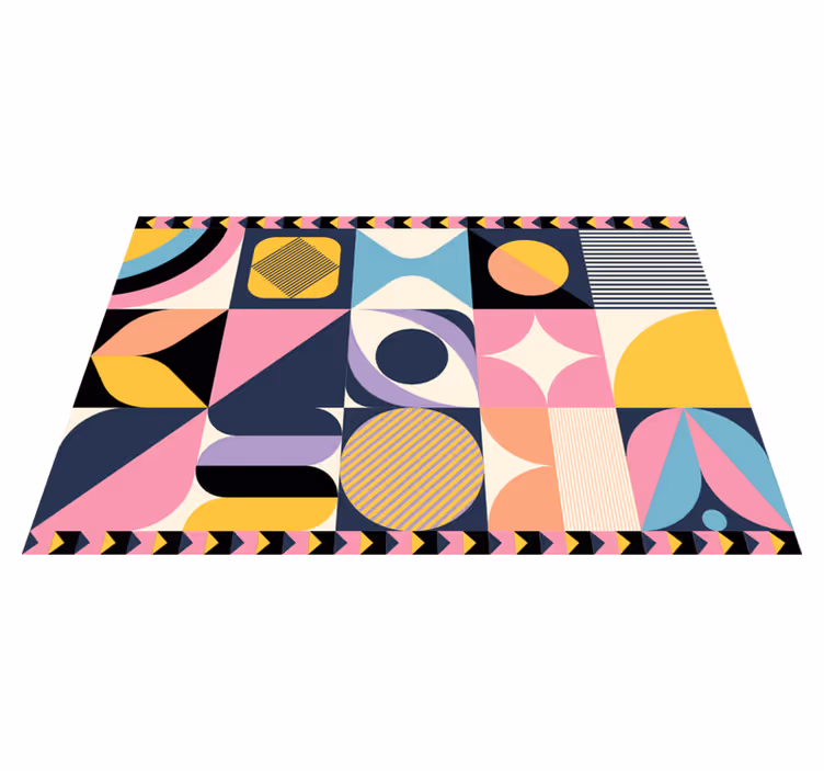 Moderne placemat geometrisch kleurblok - TenStickers