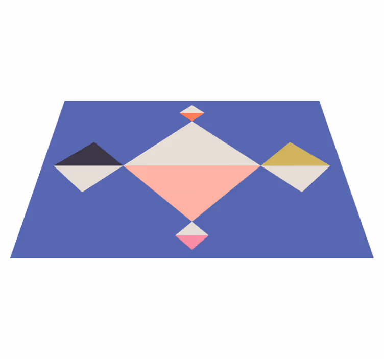 Moderne placemat geometrische kleuren vierkanten - TenStickers
