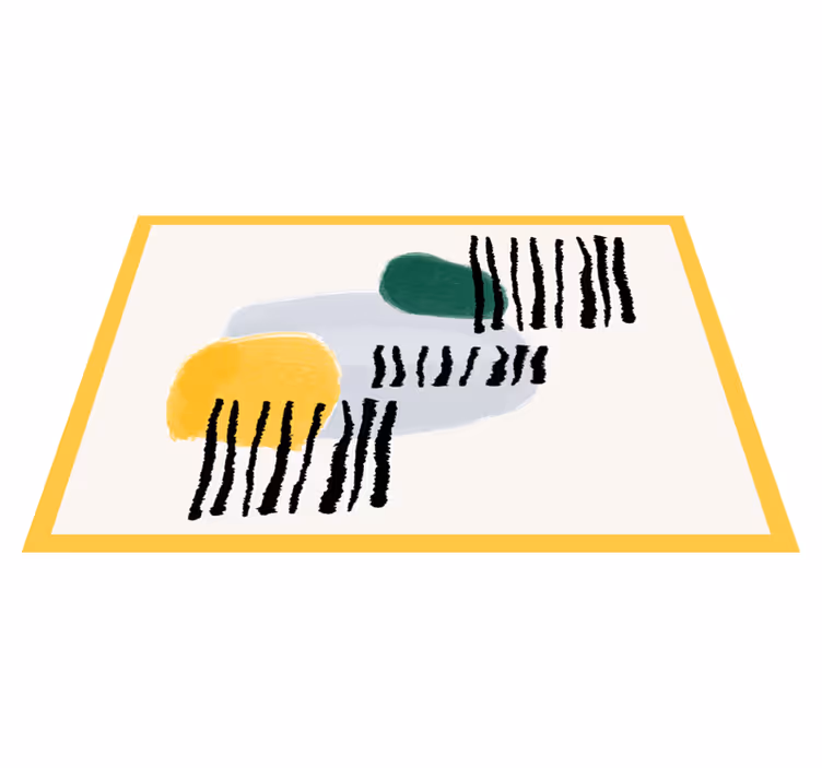 Moderne placemat met levendige geometrische vormen - TenStickers