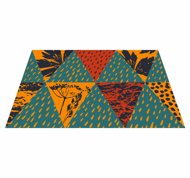 Originele placemat met gedurfd geometrisch patroon - TenStickers