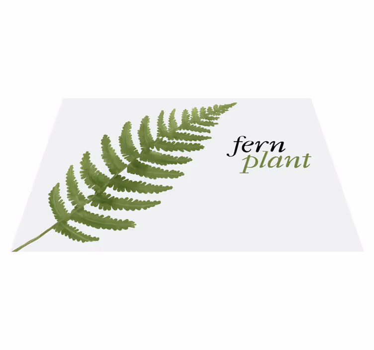 Originele placemat varenplant display - TenStickers