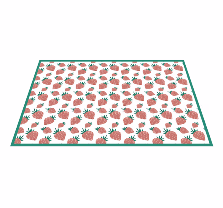 Originele placemat met aardbeienmotief - TenStickers
