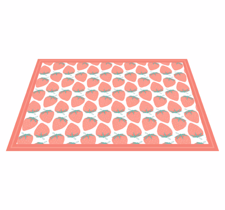 Originele placemat aardbeienpatroon - TenStickers