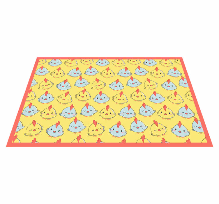 Kinder placemat schattig kuiken patroon - TenStickers