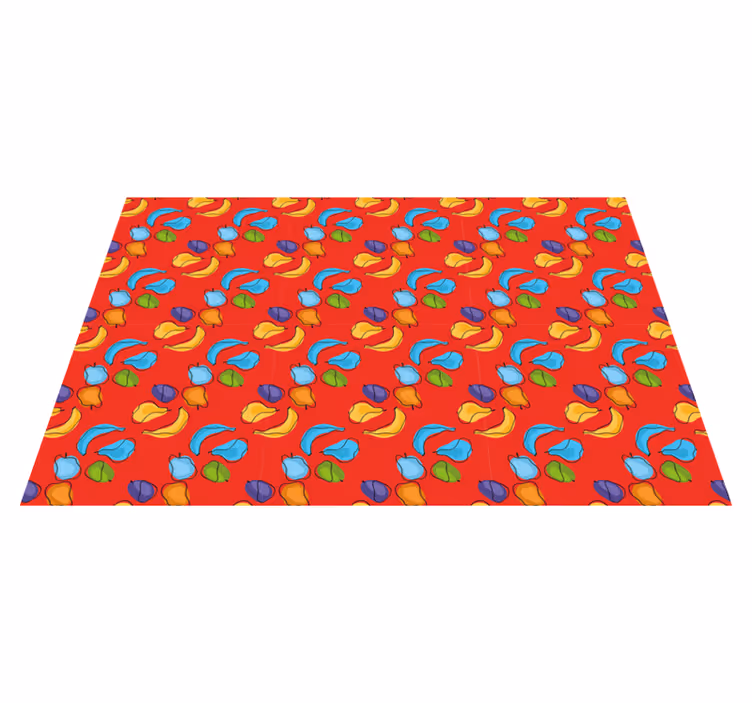 Originele placemat kleurrijk fruitpatroon - TenStickers