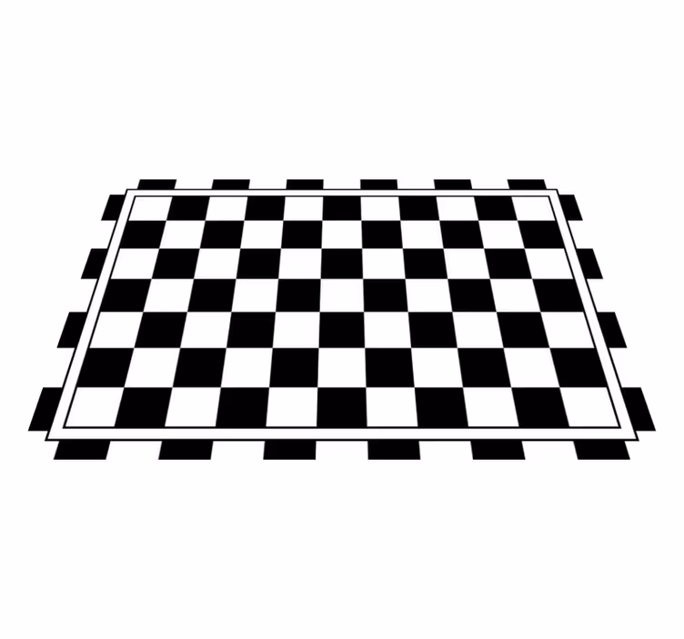 Moderne placemat met geruit patroon - TenStickers