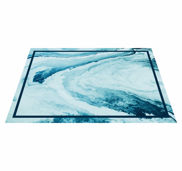 Houten placemat met ocea golfmotief - TenStickers