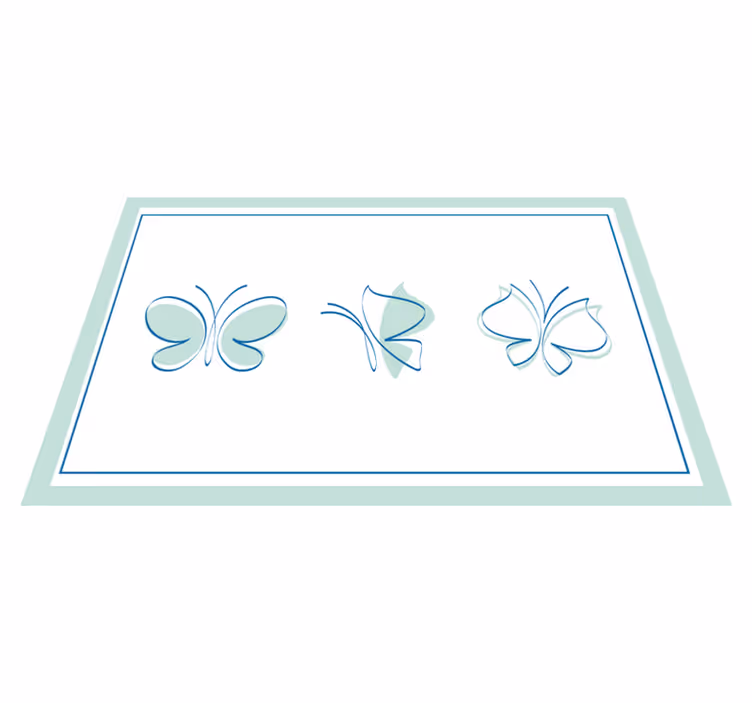 Originele placemat elegante vlindermotieven - TenStickers