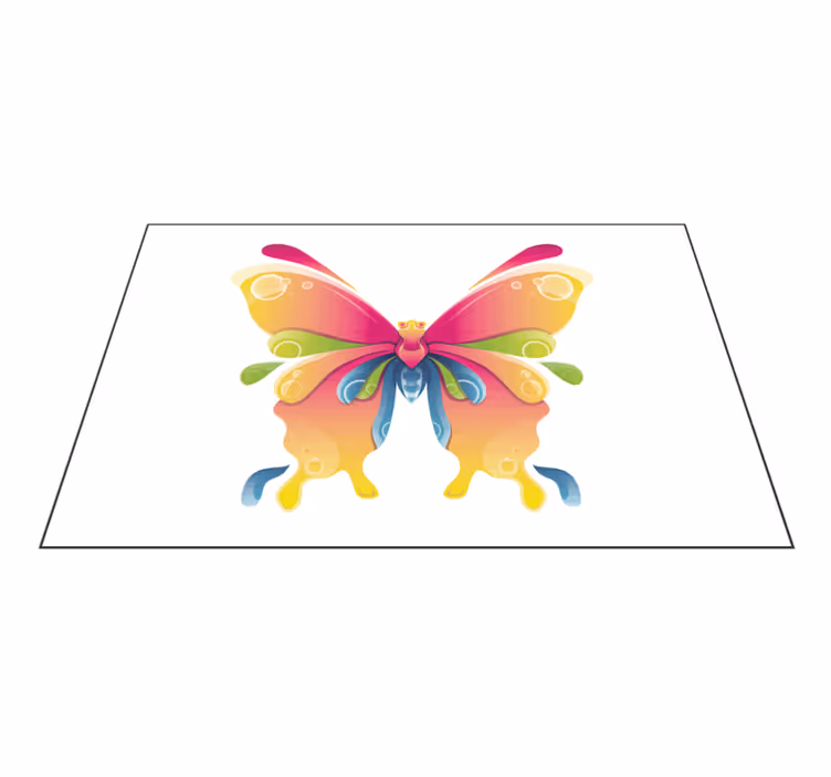 Originele placemat kleurrijk vlinder motief - TenStickers