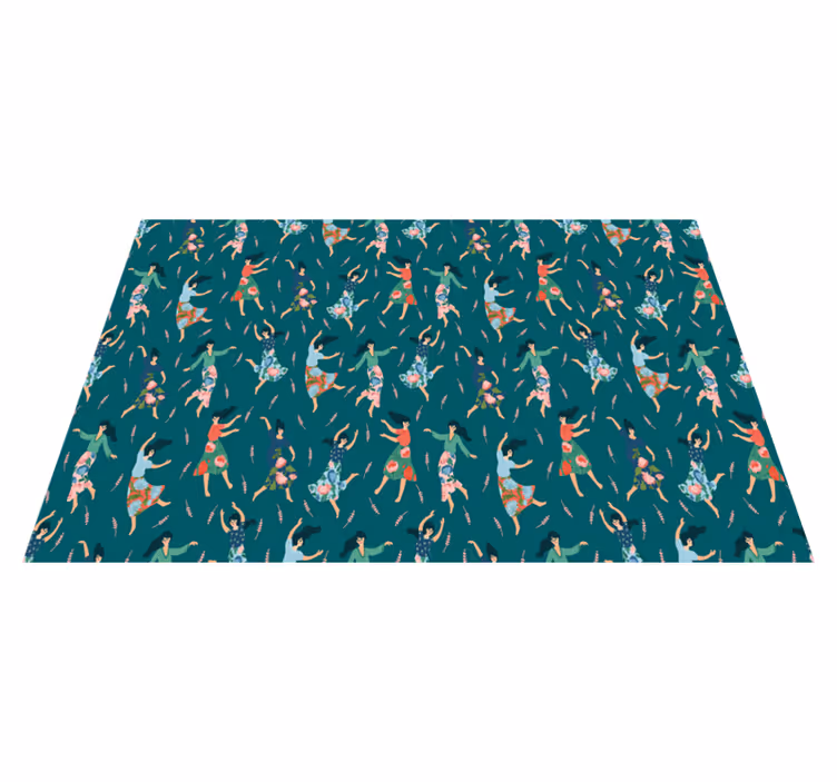 Originele placemat dansende vrouwen motief - TenStickers