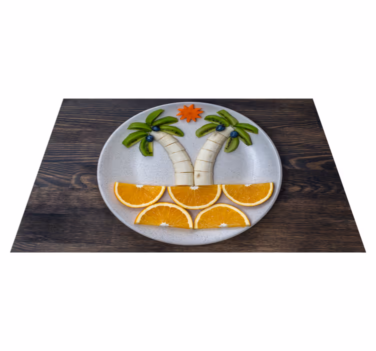 Originele placemat tropische fruitarrangement - TenStickers