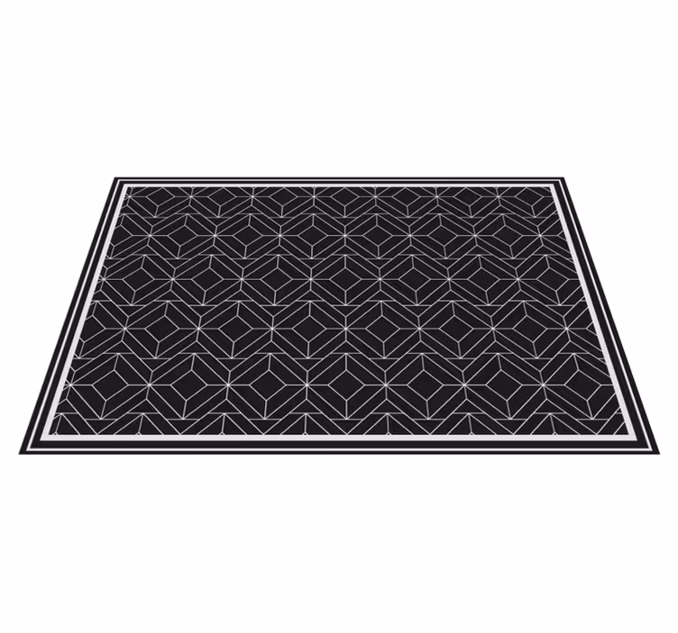 Moderne placemat geometrisch zwarte oppervlak - TenStickers