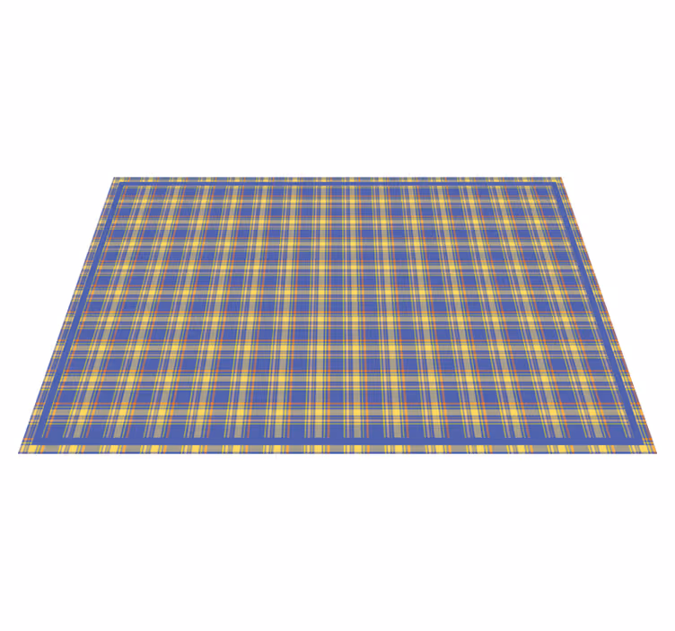 Geruit patroon oppervlak houten placemat - TenStickers