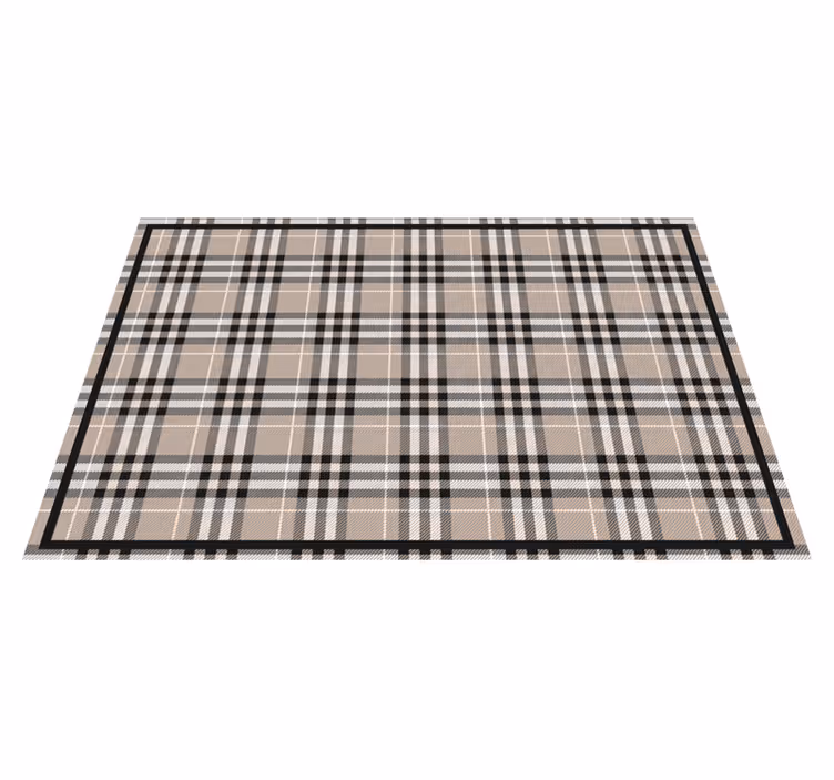 Houten placemat klassiek ruitpatroon - TenStickers