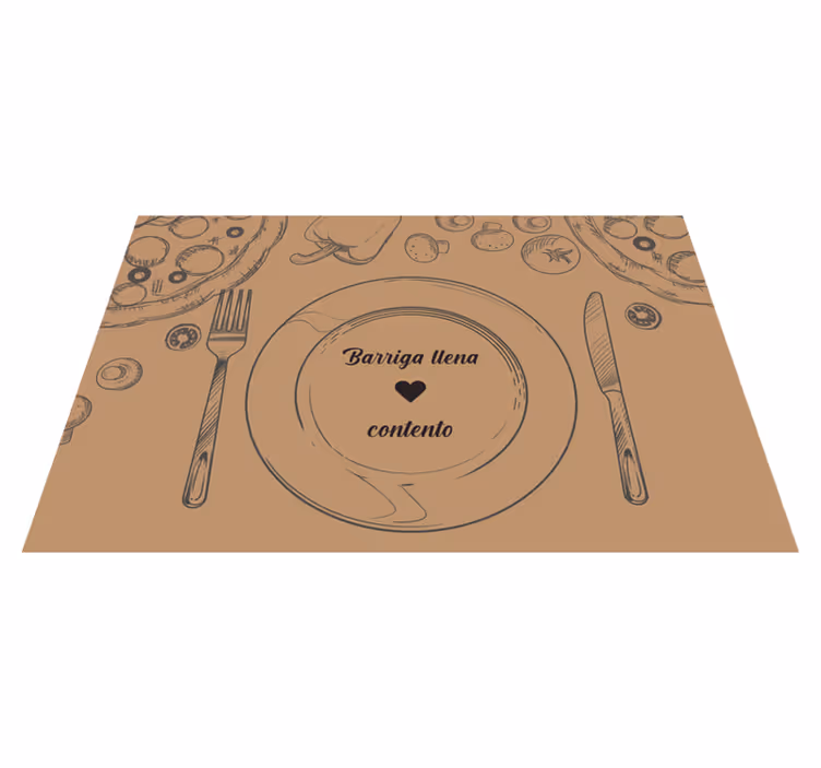 Originele placemat lege plaat met hart - TenStickers