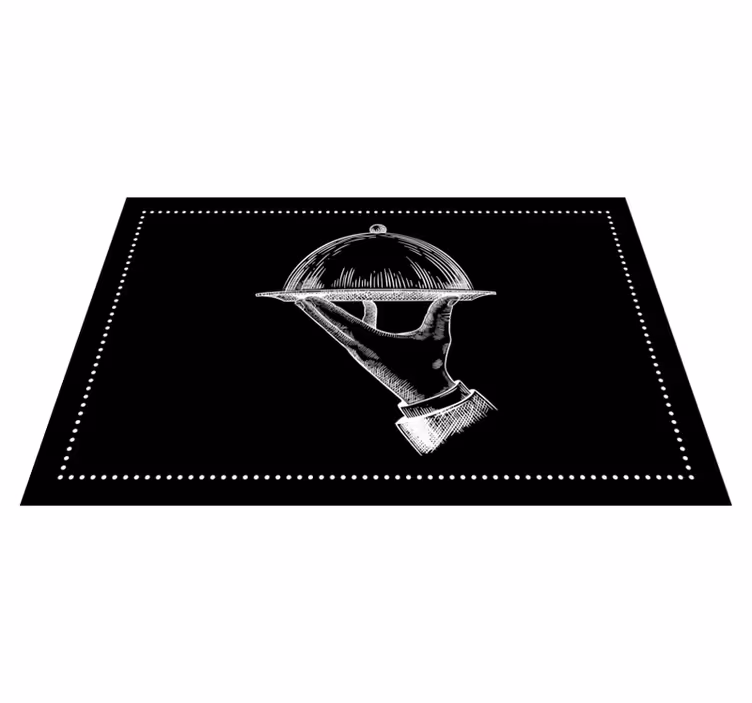 Originele placemat elegante serveerhand - TenStickers